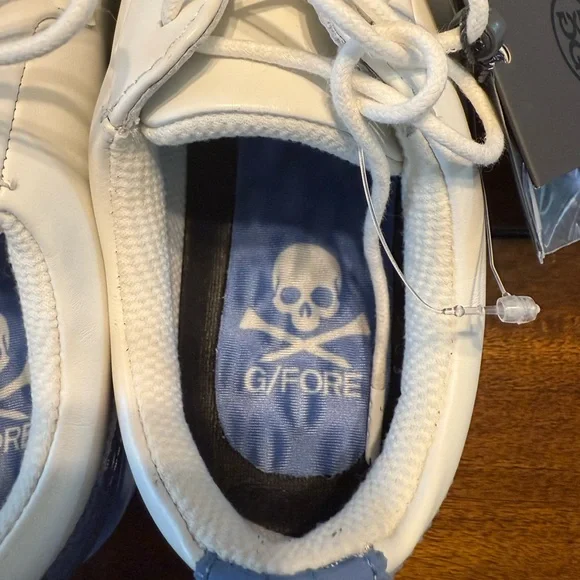 NEW⛳️G/FORE Women Quilted Cap Toe Gallivanter Golf Shoes Snow/Vista Blue size 5 - Picture 9 of 10